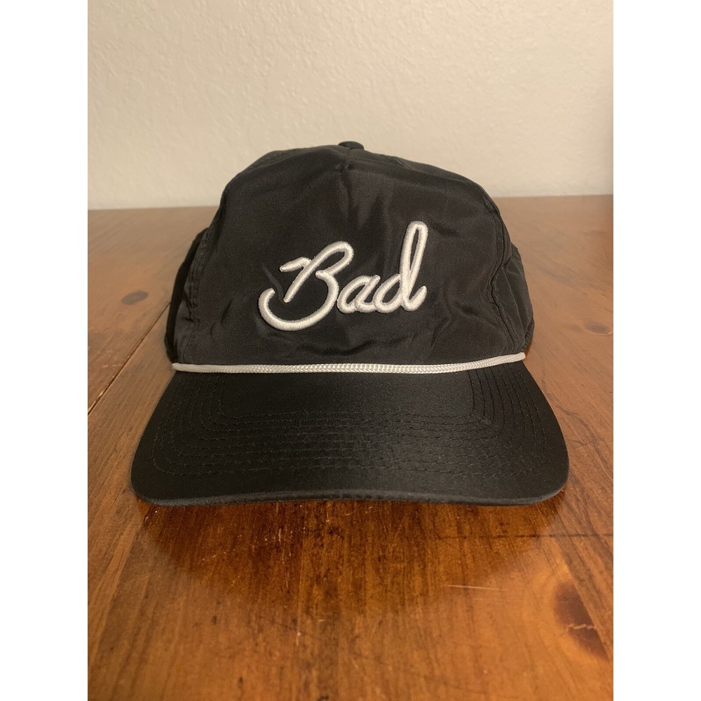 Bad Birdie Golf Hat Mens One Size Black Rope Trucker Snapback Lightweight